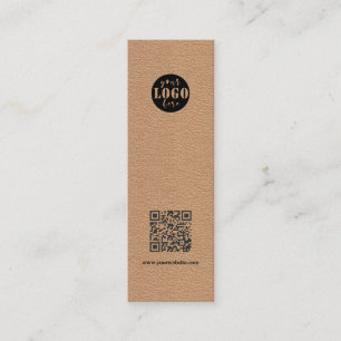 De Visite Mini Carte Signet papier Kraft simple