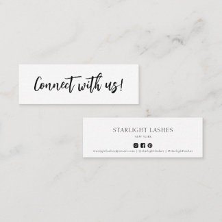 De Visite Mini Contact minimal simple avec la carte d'insertion