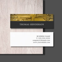 Elégante carte Cool Gray Gold Circuit Board HighTe