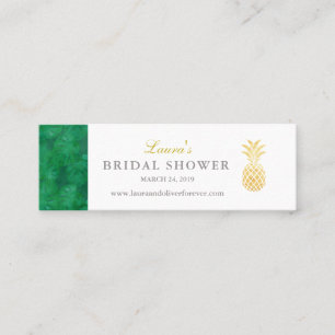 De Visite Mini Élégante carte d'insertion tropicale