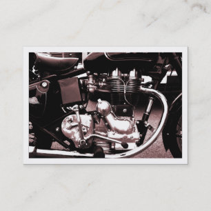 De Visite Moteur Moto Classique, Mini Carte photo