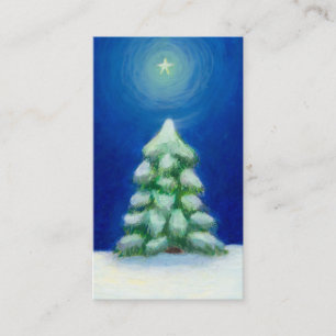 De Visite Noël art vacances carte arbre neige 25 décembre