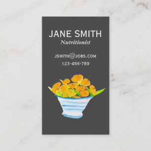 De Visite oranges nutritionniste entraîneur bien-être carte