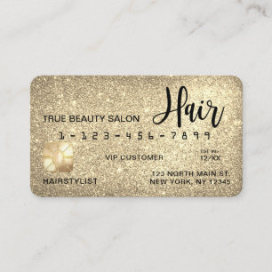 De Visite Parties scintillant en or brillant Sparkly Carte d