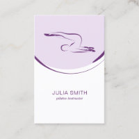 Pilates carte instructeur avec deux pilates pose