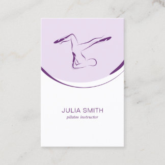 De Visite Pilates carte instructeur avec deux pilates pose