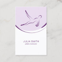Pilates carte instructeur avec deux pilates pose
