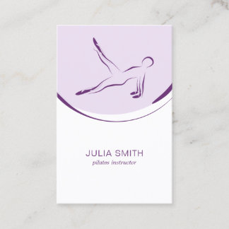 De Visite Pilates carte instructeur avec deux pilates pose