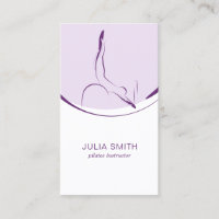 Pilates carte instructeur avec deux pilates pose
