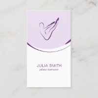 Pilates carte instructeur avec deux pilates pose