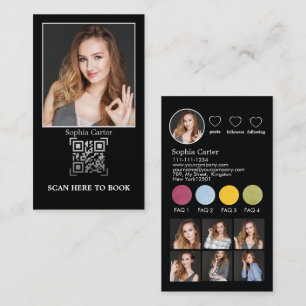 De Visite Profil Instagram personnalisé avec carte d'influen