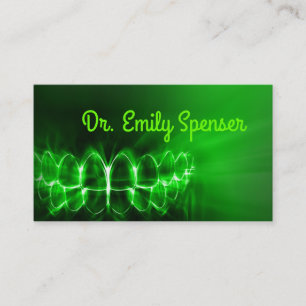 De Visite Shimmerger Teeth Smile Soins dentaires Carte verte