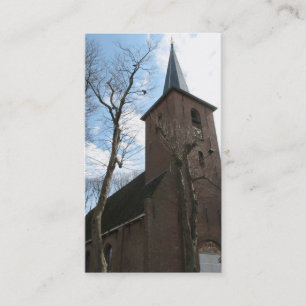 De Visite Vieille église et carte photo d'arbres petit