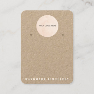 De Visite Votre logo Bijoux artisanal Earrage carte d'affich