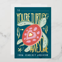 Carte Pressée Turtley