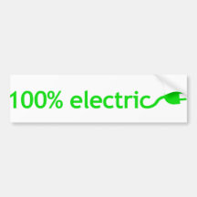 Autocollant 100% Électrique Pour Véhicule