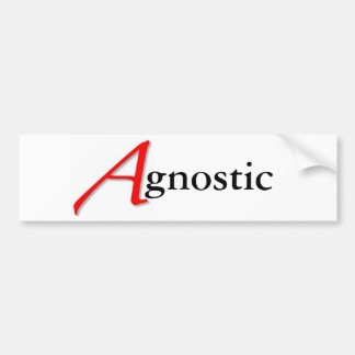 De Voiture Autocollant agnostique d'écarlate