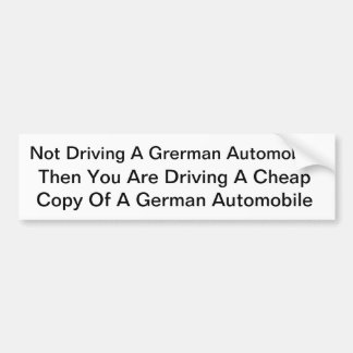 De Voiture Autocollant allemand frais