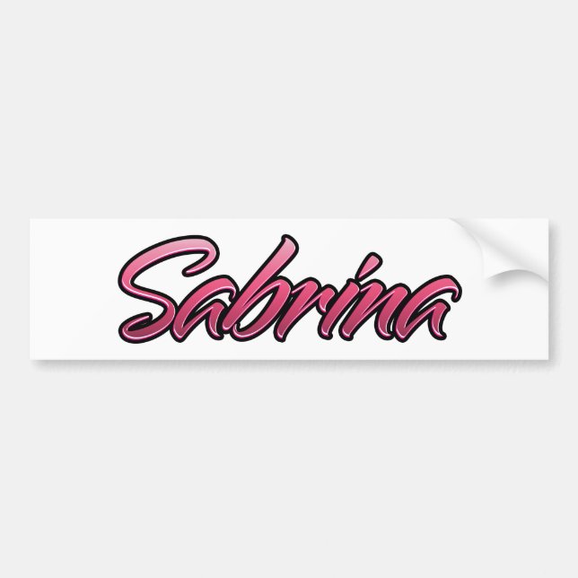 De Voiture Autocollant Aufkleber rose pâle Sabrina (Devant)