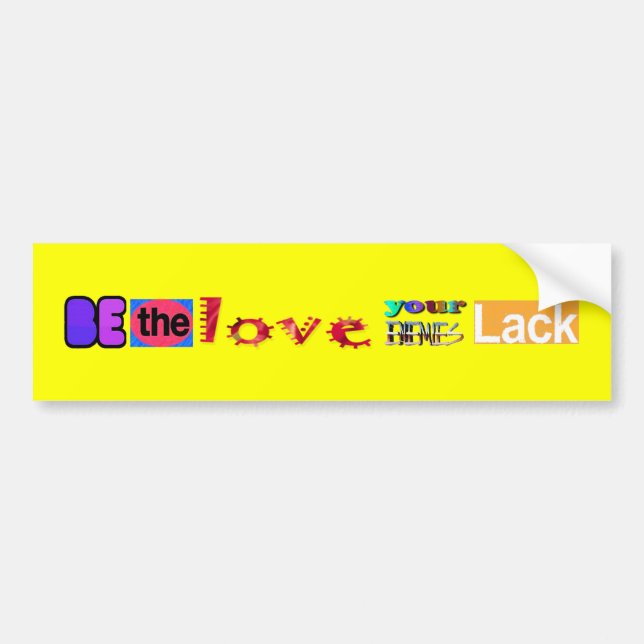 De Voiture Autocollant Bumper Soyez l'Amour (Devant)