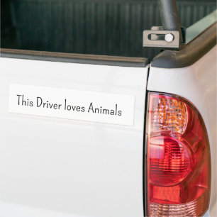 De Voiture Autocollant Ce conducteur aime les animaux