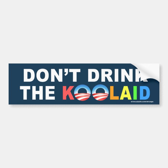 De Voiture Autocollant conservateur "Ne buvez pas le Koolaid" (Devant)
