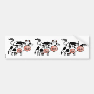 De Voiture autocollant d'album à vache et à veau