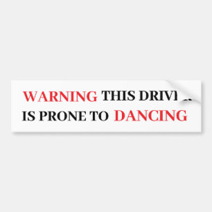 De Voiture Autocollant d'avertissement amusant pour pare-choc