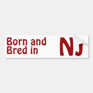 De Voiture Autocollant (de butoir) multiplié par New Jersey