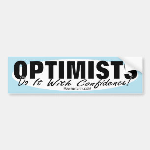 DE VOITURE AUTOCOLLANT D'OPTIMISTES