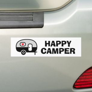 De Voiture Autocollant drôle Happy Camper pour véhicule