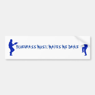 DE VOITURE AUTOCOLLANT DU BLUEGRASS MUSIC-BUMPER