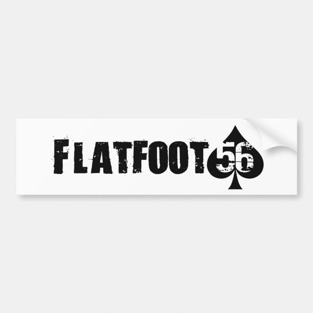 De Voiture autocollant du flatfoot 56 (Devant)