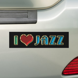 De Voiture Autocollant J'adore Le Jazz