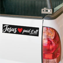 Autocollant Jésus a tout payé