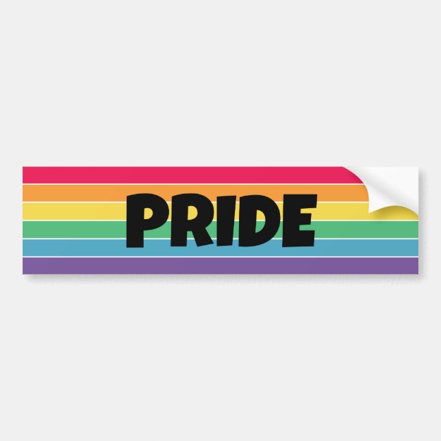 De Voiture Autocollant LGBT Pride | Arc-en-ciel (Devant)