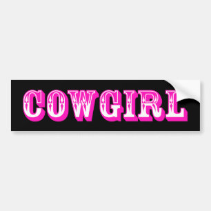 De Voiture Autocollant pare-chocs "Cowgirl"