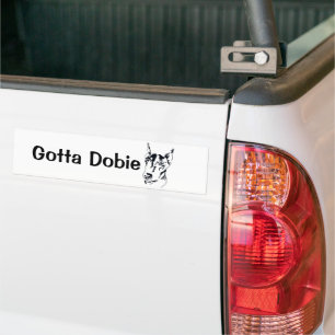 De Voiture Autocollant pare-chocs Doberman Pinscher