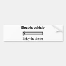 Autocollant pare-chocs du véhicule électrique