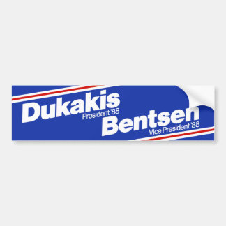 De Voiture Autocollant pare-chocs Dukakis 1988