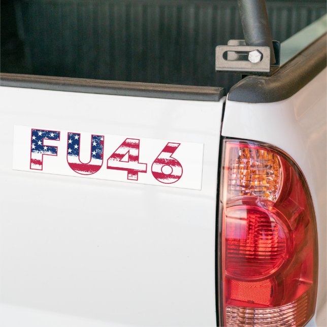 De Voiture Autocollant pare-chocs F.U. 46 Biden (Sur camion)