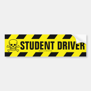 De Voiture Autocollant pare-chocs pour conducteur étudiant