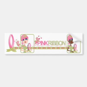De Voiture Autocollant pare-chocs rose