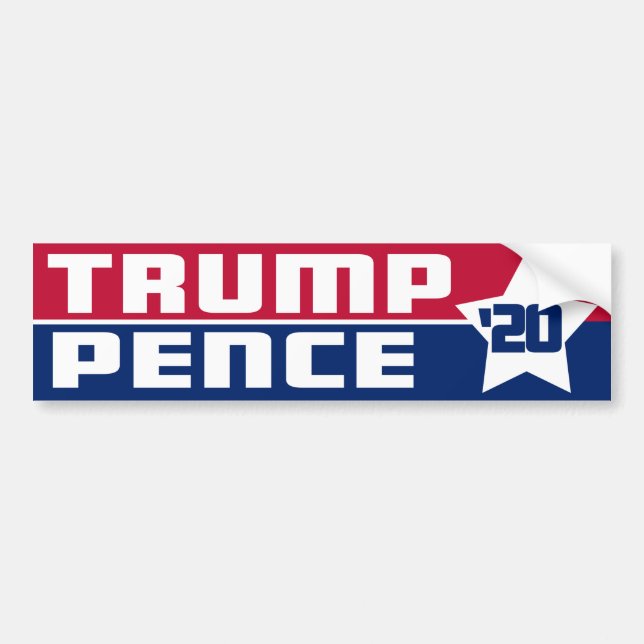 De Voiture Autocollant pare-chocs Trump Pence 2020 (Devant)