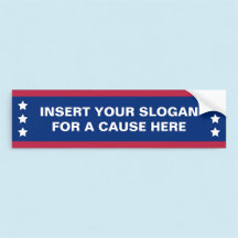 Autocollant Patriotique Personnalisé avec un Sloga