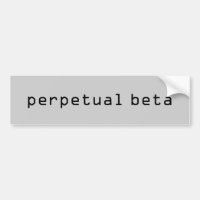 Autocollant Perpetual Beta, CCCCCC gris
