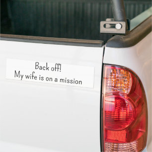 De Voiture Autocollant Reculez ! Ma femme est en mission