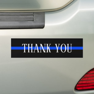 DE VOITURE AUTOCOLLANT THANK YOU BACK THE BLUE