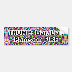 De Voiture Autocollant Trump menteur menteur culotte en feu