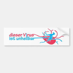 De Voiture Autocollant Virus Doggen (allemand uniquement)